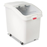 Rubbermaid Commercial ProSave Mobile Ingredient Bin, 30.86gal, 18w x 29 3/4d x 28h, White View Product Image
