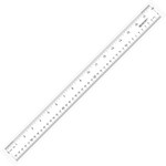 Westcott See Through Acrylic Ruler, 18", Clear View Product Image