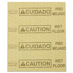 Rubbermaid Commercial Over-the-Spill Pad, "Caution Wet Floor", Yellow, 16 1/2" x 20", 22 Sheets/Pad View Product Image