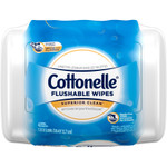 Cottonelle Fresh Care Flushable Cleansing Cloths, White, 3.75 x 5.5, 42/Pack View Product Image