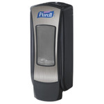 PURELL ADX-12 Dispenser, 1200 mL, 4.5" x 4" x 11.25", Chrome/Black View Product Image