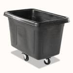 Rubbermaid Commercial Cube Truck, Rectangular, 300 lb Capacity, Black View Product Image