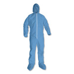 KleenGuard A65 Hood & Boot Flame-Resistant Coveralls, Blue, 2X-Large, 25/Carton View Product Image