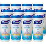 PURELL Premoistened Hand Sanitizing Wipes, 5.78" x 7", 100/Canister, 12 Canisters/CT View Product Image