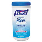 PURELL Hand Sanitizing Wipes, 5 7/10 x 7 1/2, Clean Refreshing Scent, 40/Canister View Product Image