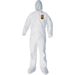 KleenGuard A40 Elastic-Cuff, Ankle, Hood & Boot Coveralls, White, 2X-Large, 25/Carton View Product Image