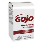 GOJO Pink and Klean Skin Cleanser 800 mL Dispenser Refill, Floral, 12/Carton View Product Image