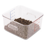 Rubbermaid Commercial SpaceSaver Square Containers, 4qt, 8 4/5w x 8 3/4d x 4 3/4h, Clear View Product Image