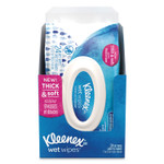Kleenex Wet Wipes Gentle Clean for Hands and Face, 1-Ply, 5.7" x 7.7", White, 24/Pack View Product Image