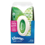 Kleenex Wet Wipes Sensitive With Aloe and Vitamin E for Hands and Face, 14 Pack/Carton View Product Image