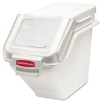 Rubbermaid Commercial ProSave Shelf Ingredient Bins, 5.4gal, 11 1/2w x 23 1/2d x 16 7/8h, White View Product Image