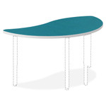 HON Build Wisp Shape Table Top, 54w x 30d, Blue Agave View Product Image