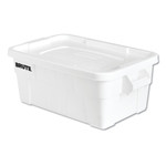 Rubbermaid Commercial BRUTE Tote with Lid, 14 gal, 17" x 28" x 11", White View Product Image