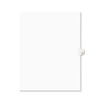 Avery Preprinted Legal Exhibit Side Tab Index Dividers, Avery Style, 10-Tab, 63, 11 x 8.5, White, 25/Pack, (1063) View Product Image