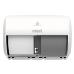 Georgia Pacific Professional Compact Coreless Side-by-Side 2-Roll Tissue Dispenser, 11.31 x 7.69 x 8, White View Product Image