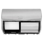 Georgia Pacific Professional Compact Coreless Side-by-Side 2-Roll Dispenser, 10.13 x 6.75 x 7.13, Stainless View Product Image