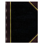 National Texthide Record Book, Black/Burgundy, 150 Green Pages, 10 3/8 x 8 3/8 View Product Image