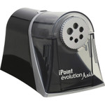 Westcott iPoint Evolution Axis Pencil Sharpener, AC-Powered, 5" x 7.5" x 7.25", Black/Silver View Product Image