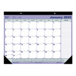 Blueline Desk Pad Calendar, 21.25 x 16, Blue/White/Green, 2021 View Product Image