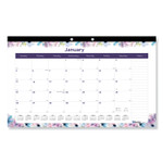 Blueline Passion Monthly Deskpad Calendar, Chipboard Back, Floral, 17.75 x 10.88, 2020 View Product Image