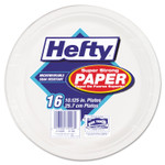 Hefty Super Strong Paper Dinnerware, 10 1/8" Plate, Bagasse, 16/Pack View Product Image