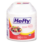 Hefty Soak Proof Tableware, Foam Bowls, 20oz, 55/Pack RFPD22155CT View Product Image