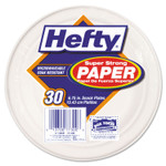 Hefty Super Strong Paper Dinnerware, 6 3/4" Plate, Bagasse, 30/Pack, 12 Packs/Carton View Product Image