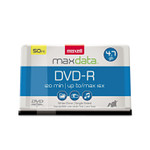 Maxell DVD-R Discs, 4.7GB, 16x, Spindle, Gold, 50/Pack View Product Image