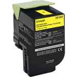 Lexmark 70C1HY0 Return Program High-Yield Toner, 3000 Page-Yield, Yellow View Product Image