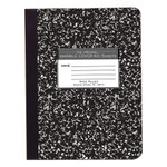 Roaring Spring Marble Cover Composition Book, Wide/Legal Rule, Black Cover, 7.5 x 9.75, 60 Sheets View Product Image