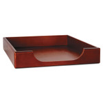 Rolodex Wood Tones Desk Tray, 1 Section, Legal Size Files, 8.5" x 14", Mahogany View Product Image