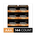 OLD - Duracell CopperTop Alkaline AAA Batteries, 144/Carton View Product Image