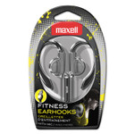 Maxell EH-131 Earhooks with Microphone, Silver View Product Image