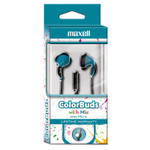 Maxell Colorbuds with Microphone, Blue View Product Image
