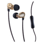 Maxell Dual Driver Earbuds with MIC, Gold View Product Image