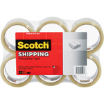 Scotch 3350 General Purpose Packaging Tape, 3" Core, 1.88" x 109 yds, Clear, 6/Pack View Product Image
