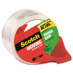 Scotch Tough Grip Moving Packaging Tape, 3" Core, 1.88" x 54.6 yds, Clear View Product Image