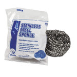 AmerCareRoyal Regular Stainless Steel Sponge, Polybagged, 1.50 oz, 12 PK, 144/CT View Product Image