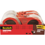 Scotch 3750 Commercial Grade Packaging Tape with Dispenser, 3" Core, 1.88" x 54.6 yds, Clear, 4/Pack View Product Image