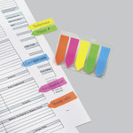 Redi-Tag SeeNotes Transparent-Film Arrow Page Flags, Assorted Colors, 50/Pad, 5 Pads View Product Image