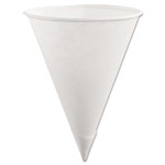 Rubbermaid Paper Cone Cups, 6oz, White, 200/Pack, 12 Packs/Carton View Product Image