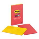 Post-it Notes Super Sticky Pads in Marrakesh Colors, Lined, 5 x 8, 45-Sheet, 4/Pack View Product Image