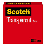 Scotch Transparent Tape, 1" Core, 0.75" x 36 yds, Transparent View Product Image