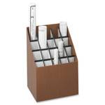 Safco Corrugated Roll Files, 20 Compartments, 15w x 12d x 22h, Woodgrain View Product Image