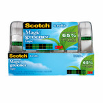 Scotch Magic Greener Tape with Dispenser, 1" Core, 0.75" x 50 ft, Clear, 6/Pack View Product Image