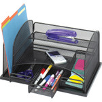 Safco Three Drawer Organizer, Steel, 16 x 11 1/2 x 8 1/4, Black View Product Image