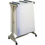 Safco Mobile Plan Center Sheet Rack, 18 Hanging Clamps, 43.75w x 20.5d x 51h, Sand View Product Image