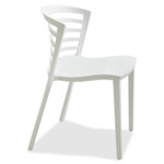 Safco Entourage Stack Chairs, White Seat/White Back, White Base, 4/Carton View Product Image