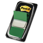 Post-it Flags Marking Page Flags in Dispensers, Green, 50 Flags/Dispenser, 12 Dispensers/Pack View Product Image