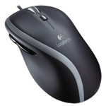 Logitech M500 Corded Mouse, USB 2.0, Right Hand Use, Black/Silver View Product Image